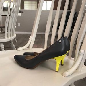 Calvin Klein Ashley pumps with contrast heel